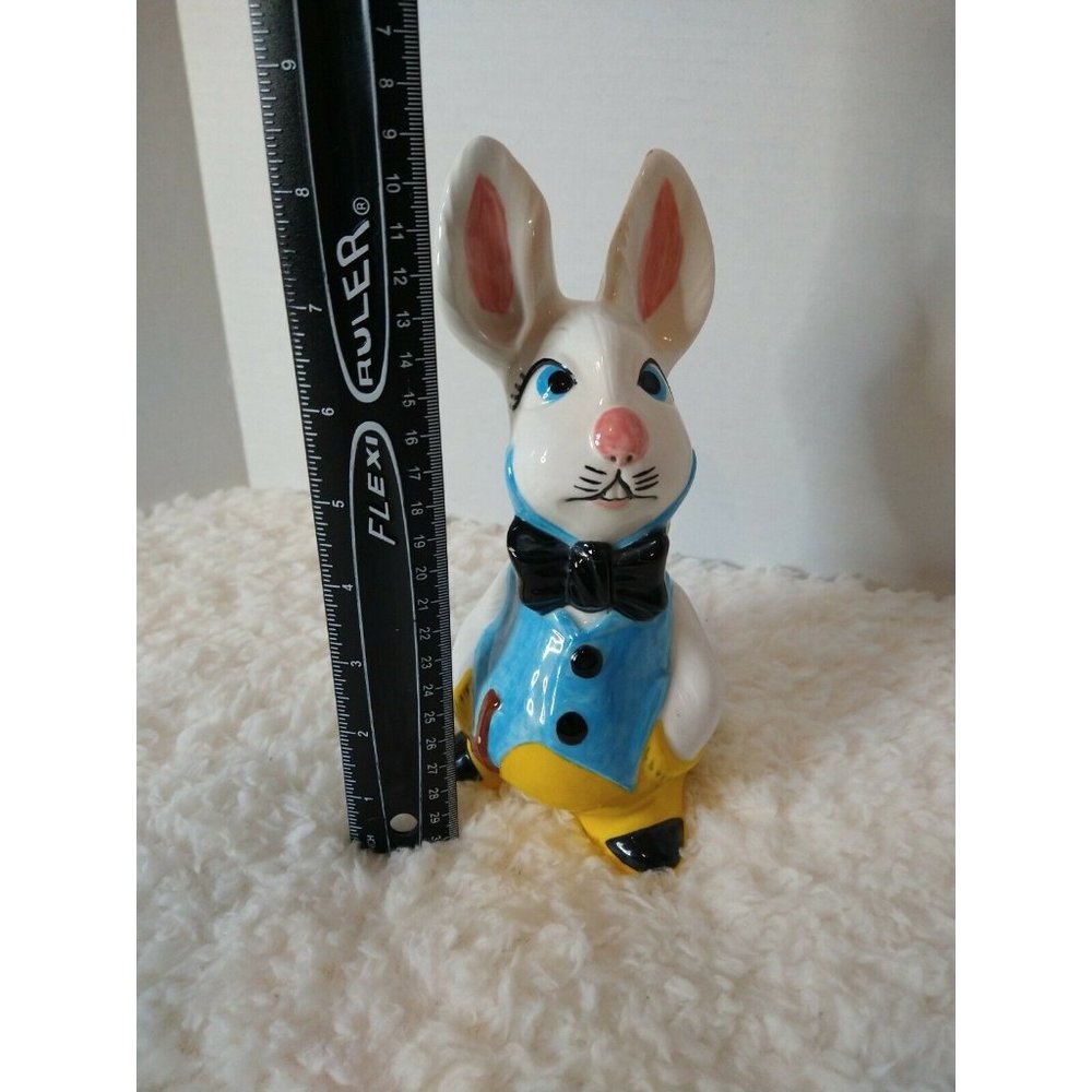 Ceramic Easter Bunny Rabbits Figurines